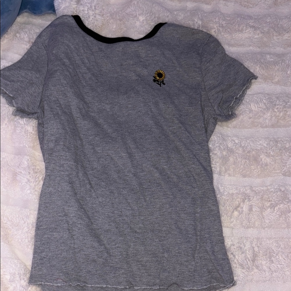 Justify Gray Fitted Short Sleeve T-Shirt